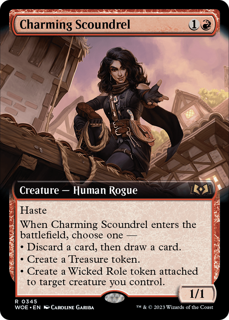Charming Scoundrel (Extended Art) [Wilds of Eldraine] | Good Games Cannington