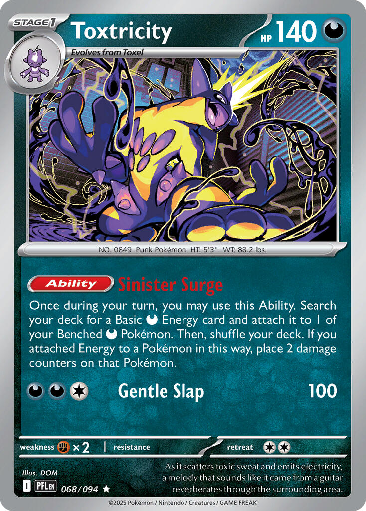 Toxtricity (068/094) (Theme Deck Exclusive) [Mega Evolution: Phantasmal Flames] | Good Games Cannington