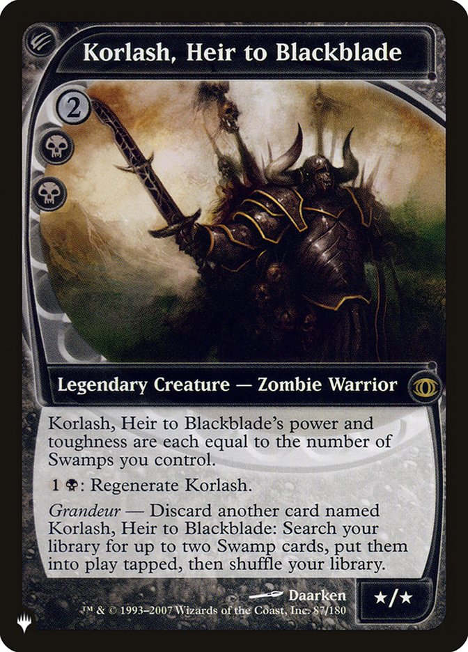Korlash, Heir to Blackblade [The List] | Good Games Cannington
