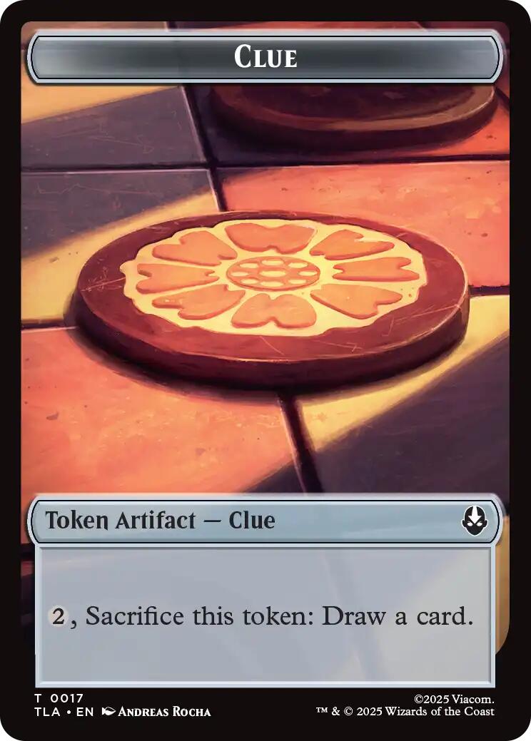 Ally (0006) // Clue (0017) Double-Sided Token [Avatar: The Last Airbender Tokens] | Good Games Cannington
