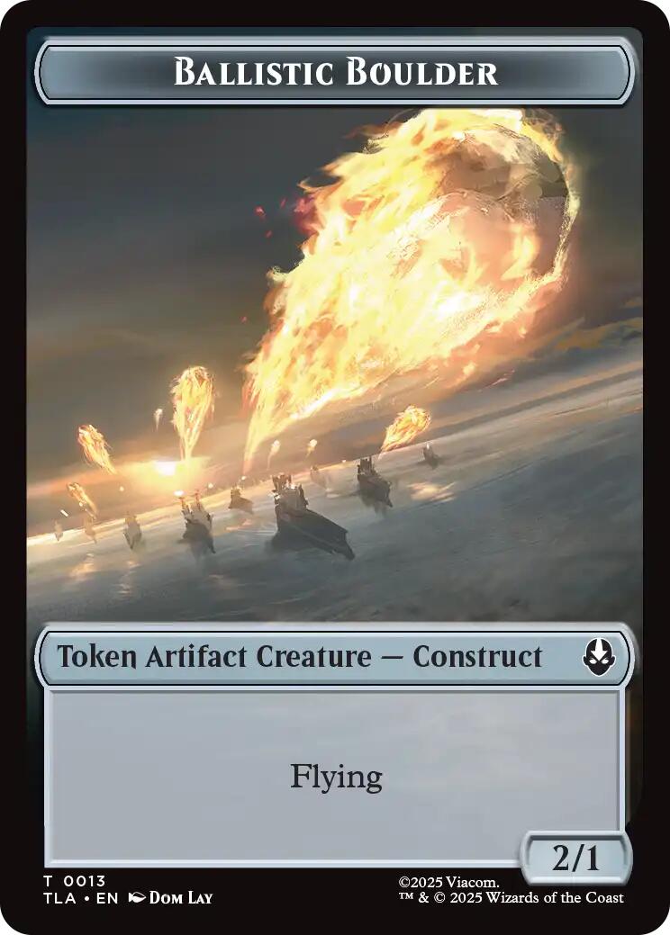 Ballistic Boulder // Soldier (0011) Double-Sided Token [Avatar: The Last Airbender Tokens] | Good Games Cannington