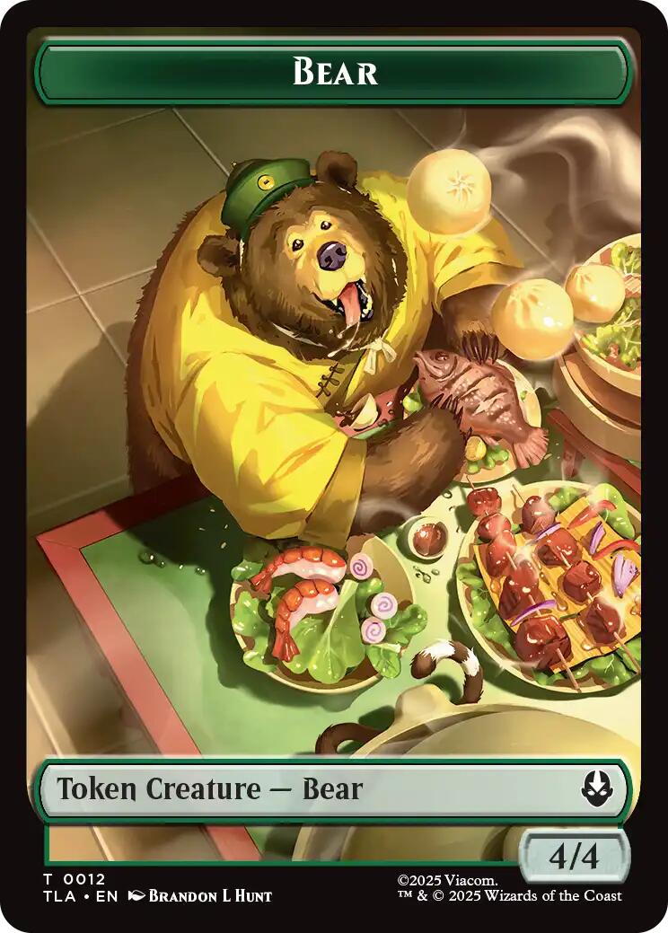 Bear // Food (0020) Double-Sided Token [Avatar: The Last Airbender Tokens] | Good Games Cannington