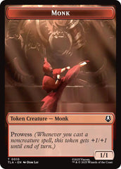Monk // Food (0021) Double-Sided Token [Avatar: The Last Airbender Tokens] | Good Games Cannington