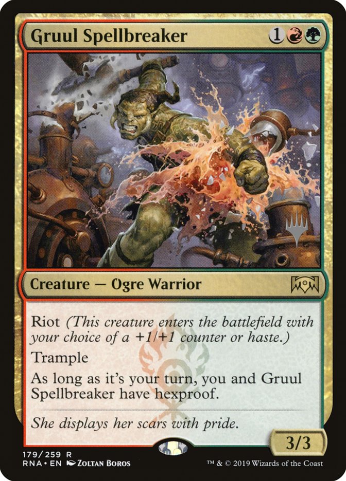 Gruul Spellbreaker (Promo Pack) [Ravnica Allegiance Promos] | Good Games Cannington