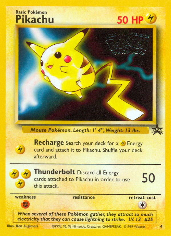 Pikachu (4) [Wizards of the Coast: Black Star Promos] | Good Games Cannington