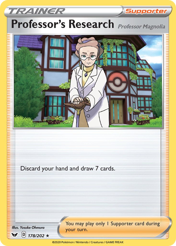 Professor's Research (178/202) [Sword & Shield: Base Set] | Good Games Cannington