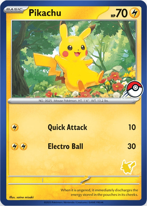 Pikachu (Blue Border) [My First Battle] | Good Games Cannington