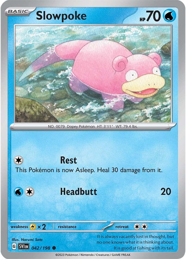 Slowpoke (042/198) [Scarlet & Violet: Base Set] | Good Games Cannington