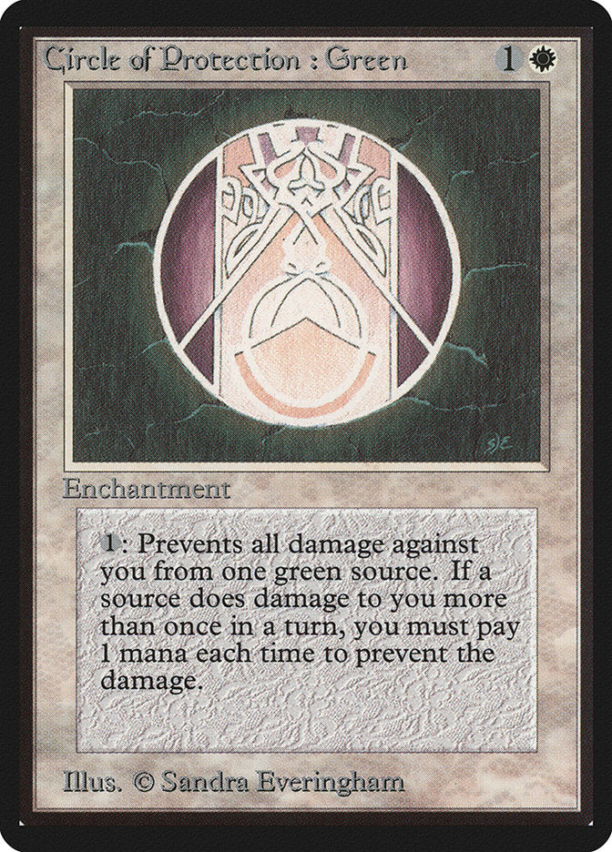 Circle of Protection: Green [Beta Edition] | Good Games Cannington