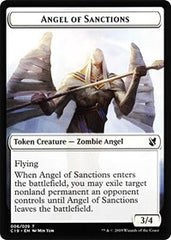 Angel of Sanctions // Horror Double-Sided Token [Commander 2019 Tokens] | Good Games Cannington