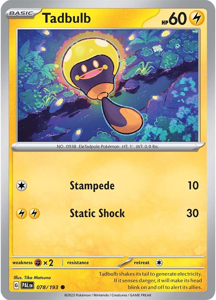 Tadbulb (078/193) [Scarlet & Violet: Paldea Evolved] | Good Games Cannington