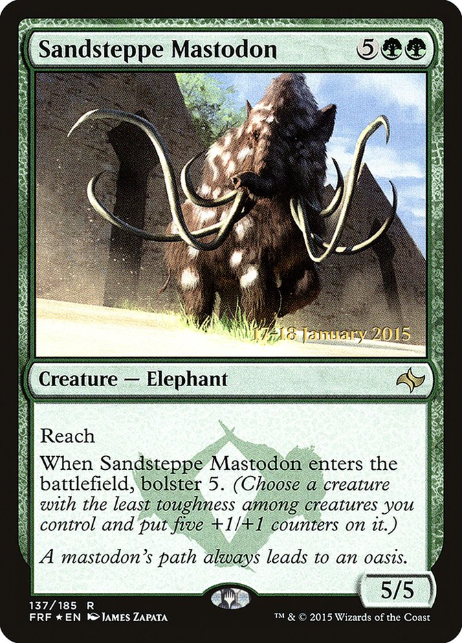 Sandsteppe Mastodon [Fate Reforged Prerelease Promos] | Good Games Cannington