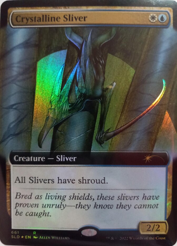 Crystalline Sliver (Extended Art) [Secret Lair Drop Promos] | Good Games Cannington