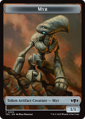 Snake // Myr Double-Sided Token [Tarkir: Dragonstorm Commander Tokens] | Good Games Cannington