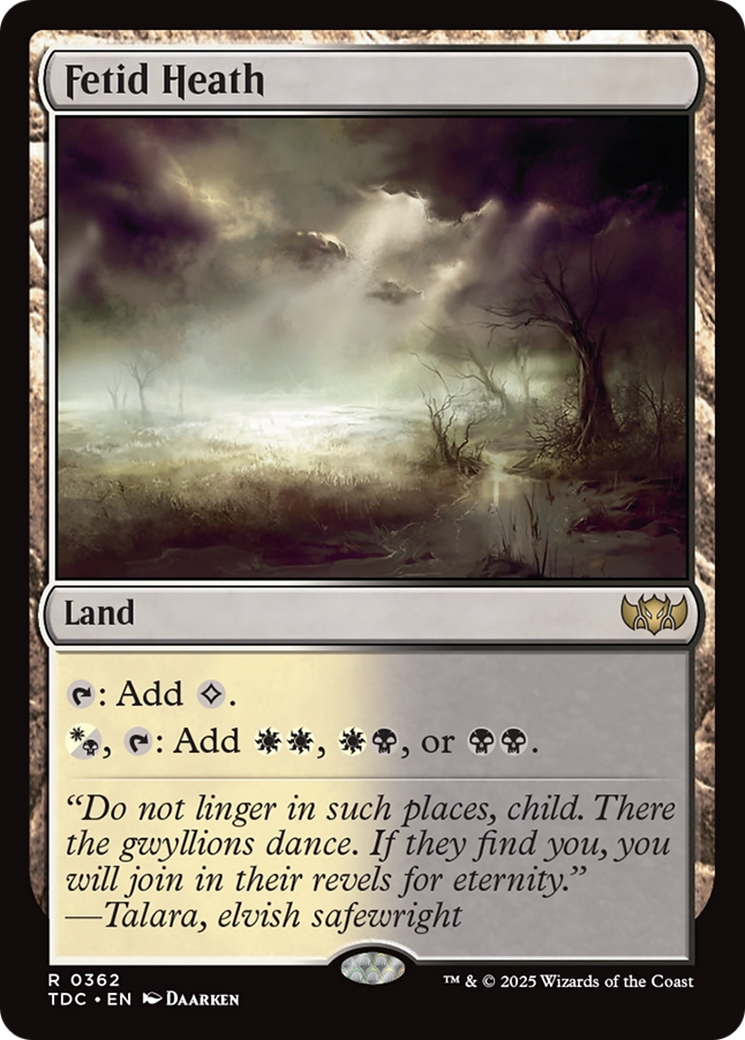Fetid Heath [Tarkir: Dragonstorm Commander] | Good Games Cannington