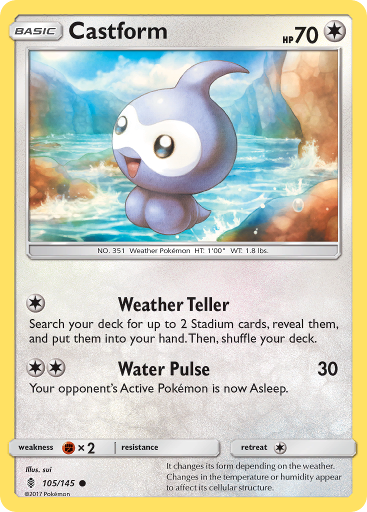 Castform (105/145) [Sun & Moon: Guardians Rising] | Good Games Cannington