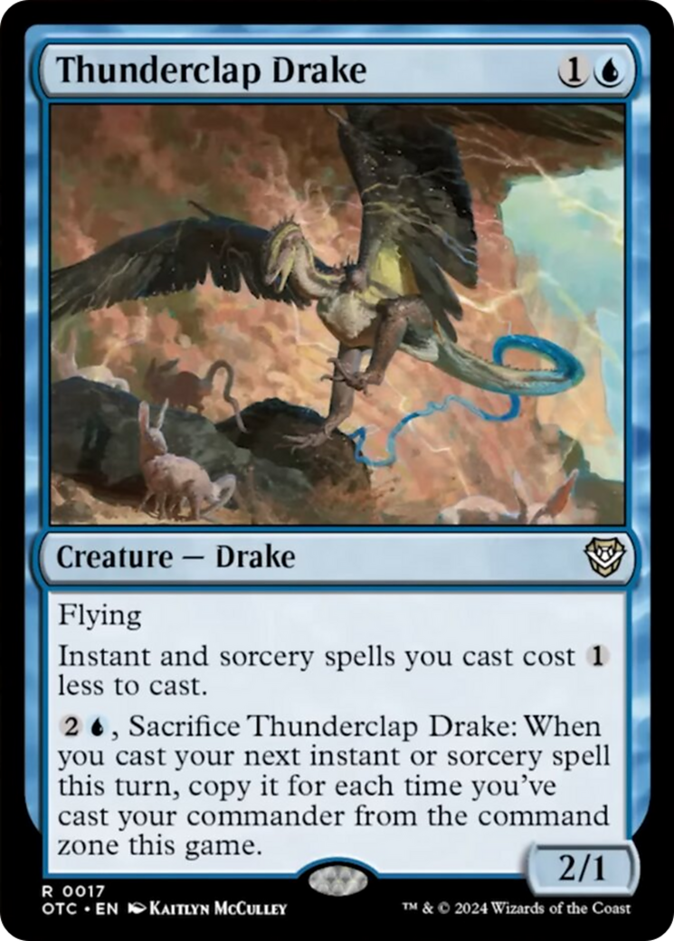 Thunderclap Drake [Outlaws of Thunder Junction Commander] | Good Games Cannington