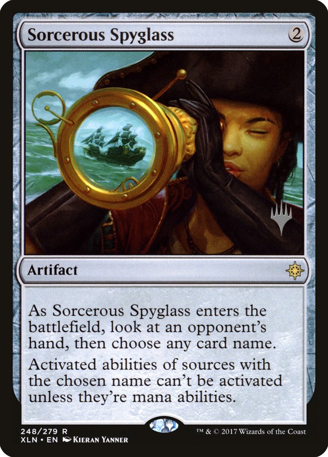 Sorcerous Spyglass (Promo Pack) [Ixalan Promos] | Good Games Cannington