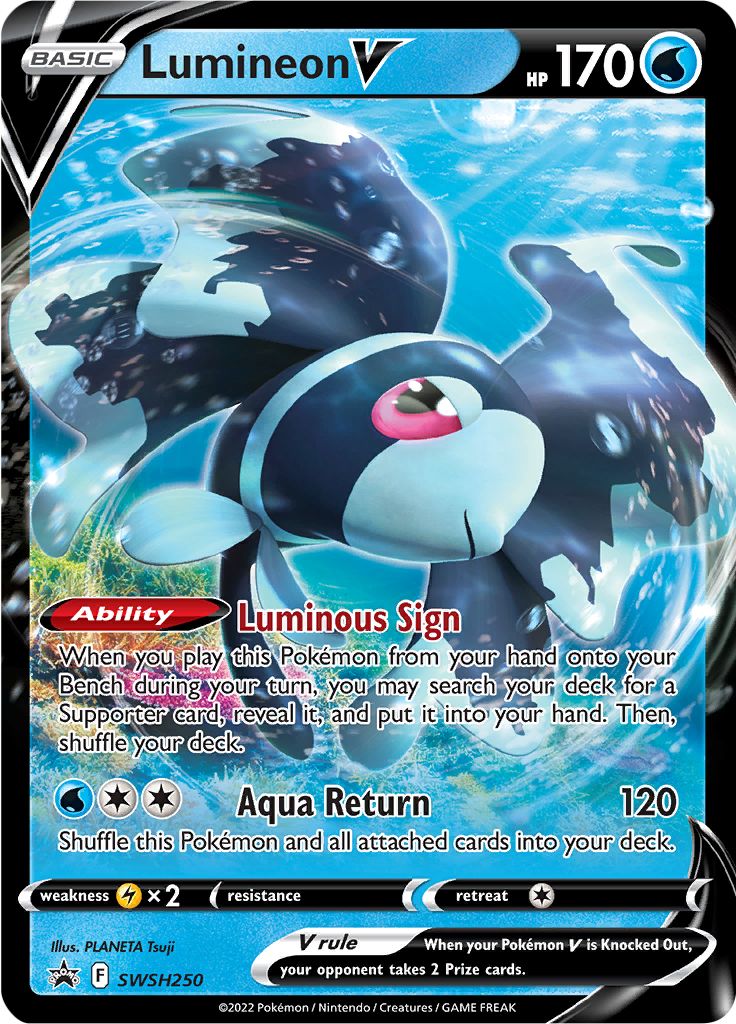 Lumineon V (SWSH250) [Sword & Shield: Black Star Promos] | Good Games Cannington