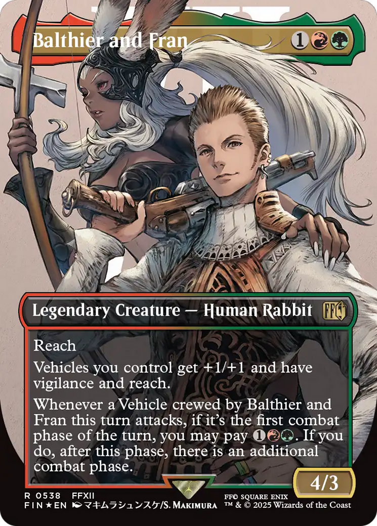 Balthier and Fran (Borderless) (Surge Foil) [FINAL FANTASY] | Good Games Cannington