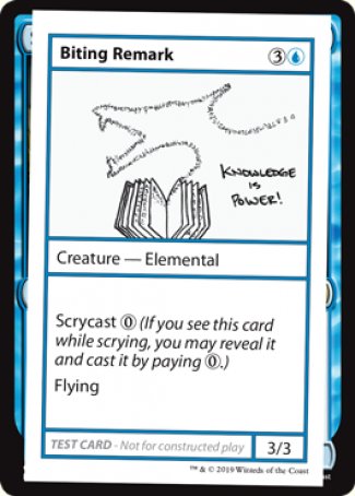 Biting Remark (2021 Edition) [Mystery Booster Playtest Cards] | Good Games Cannington