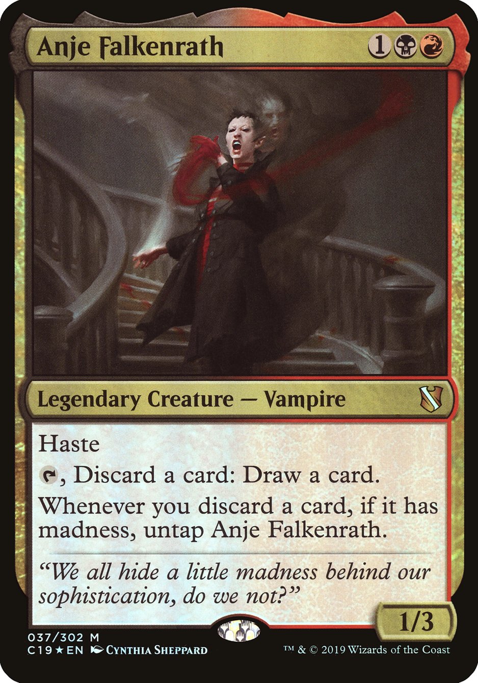 Anje Falkenrath (Oversized) [Commander 2019 Oversized] | Good Games Cannington