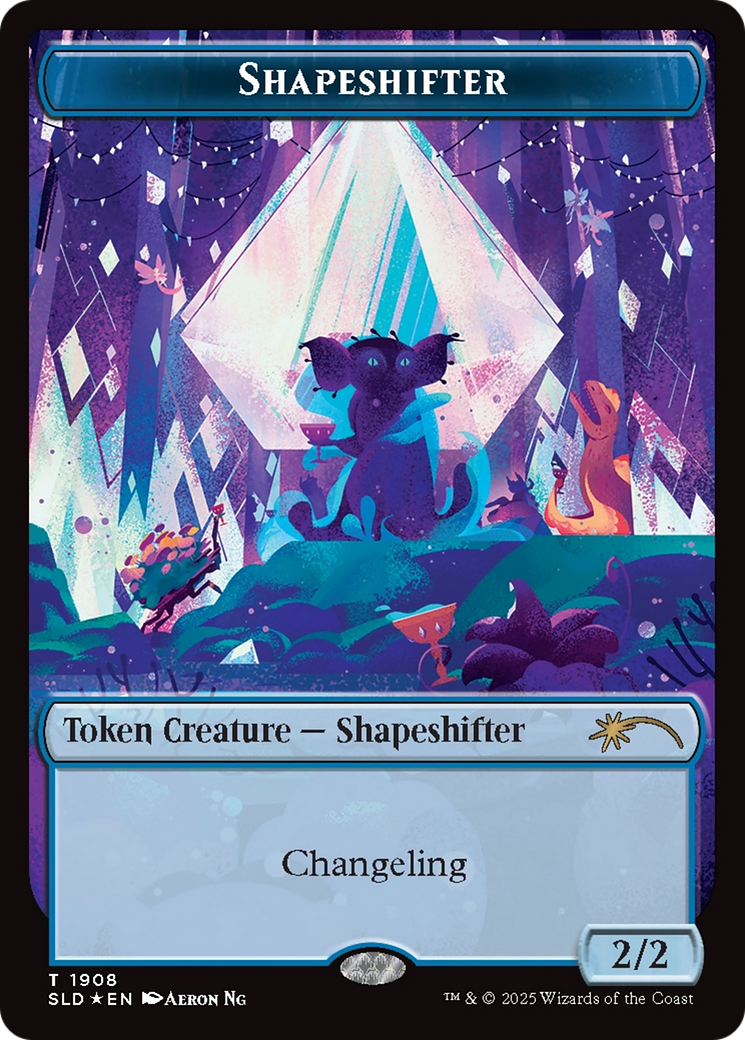 Shapeshifter Token (1908) (Double Rainbow Foil) [Secret Lair Drop Series] | Good Games Cannington