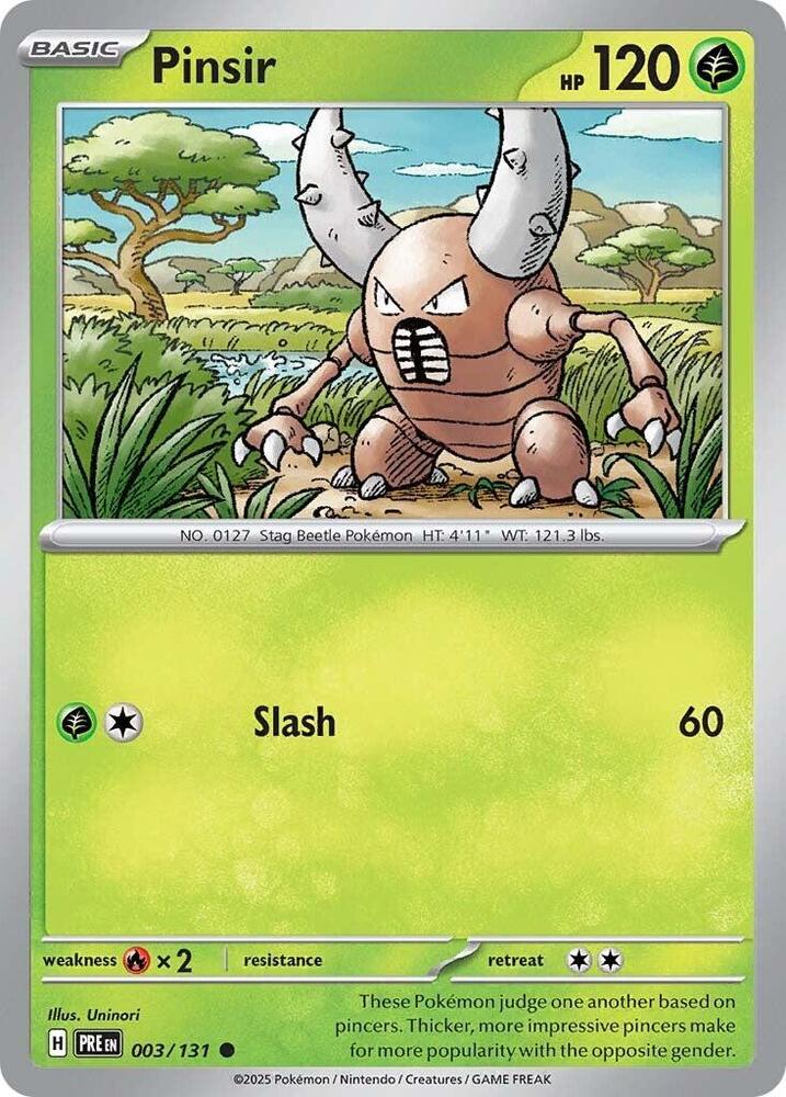 Pinsir (003/131) [Scarlet & Violet: Prismatic Evolutions] | Good Games Cannington