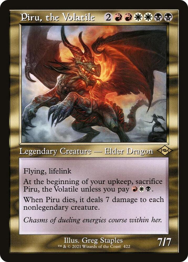Piru the Volatile Retro Frame 422 (Modern Horizons 2)  | Good Games Cannington