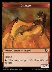 Soldier // Dragon (0020) Double-Sided Token [Commander Masters Tokens] | Good Games Cannington