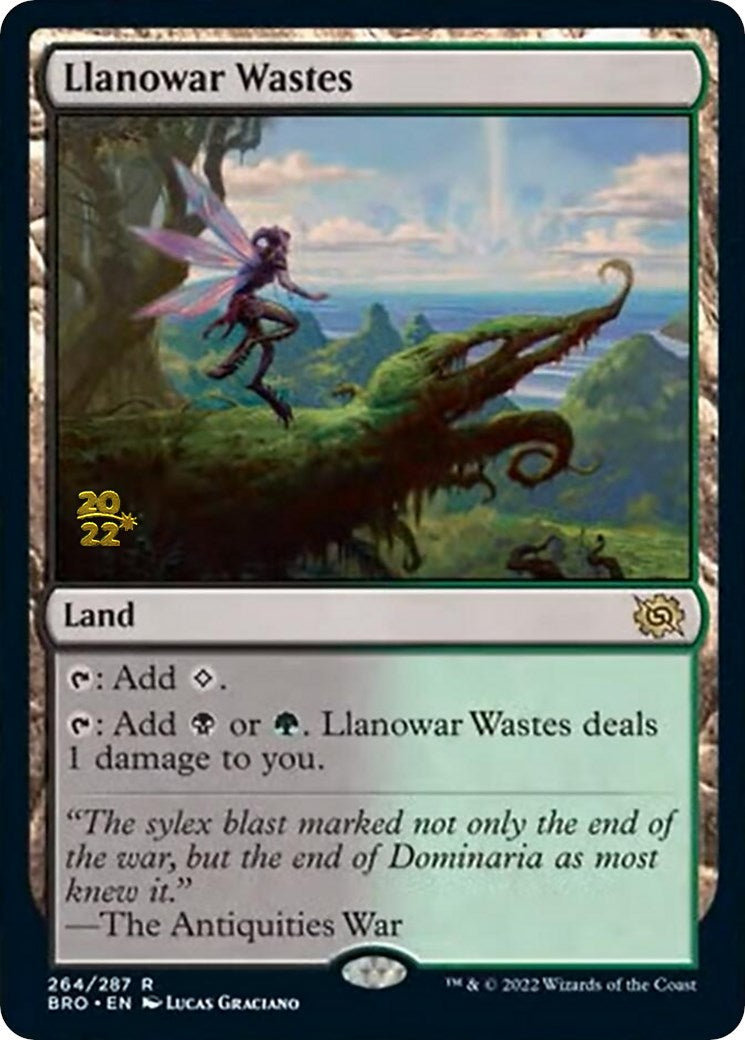Llanowar Wastes [The Brothers' War Prerelease Promos] | Good Games Cannington
