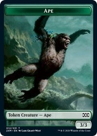 Ape // Germ Double-Sided Token [Double Masters Tokens] | Good Games Cannington