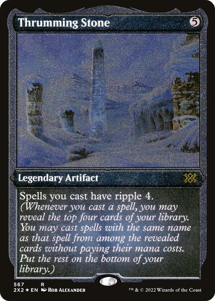 Thrumming Stone Foil Etched 567 (Double Masters 2022)  - Foil | Good Games Cannington