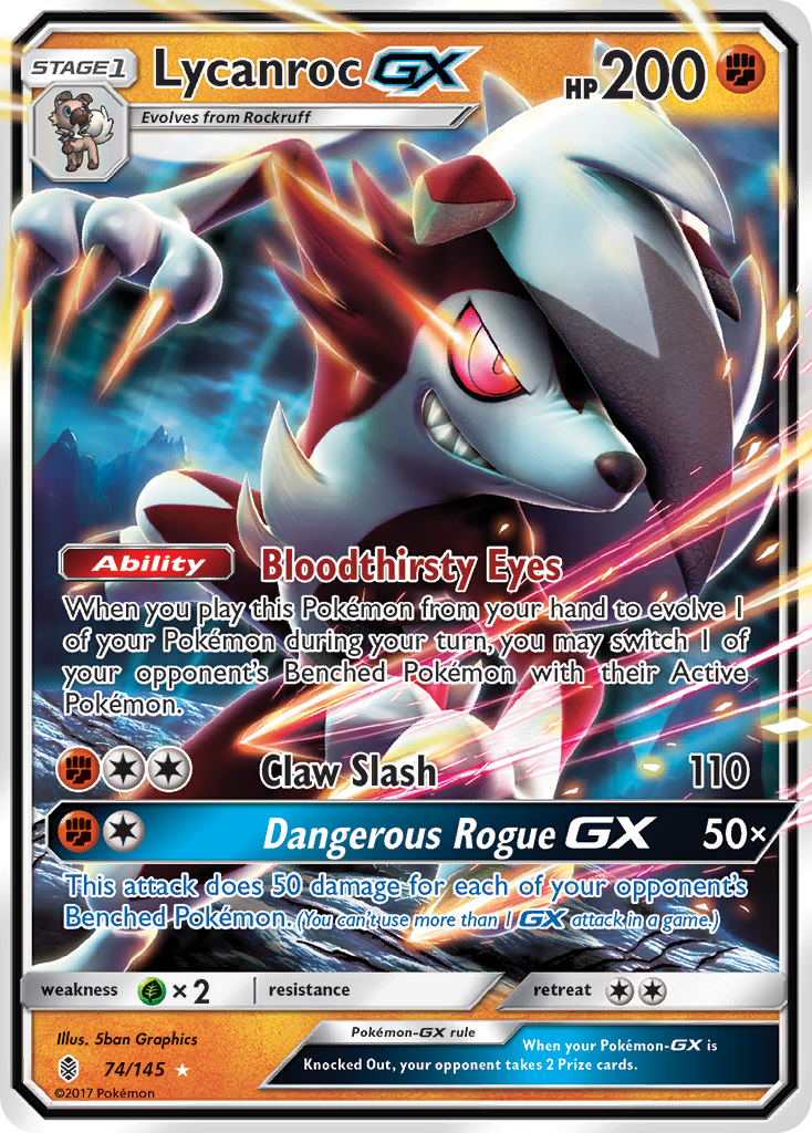 Lycanroc GX (74/145) [Sun & Moon: Guardians Rising] | Good Games Cannington