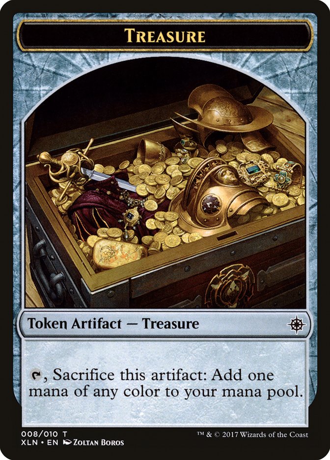 Vampire // Treasure Double-Sided Token [Ixalan Tokens] | Good Games Cannington