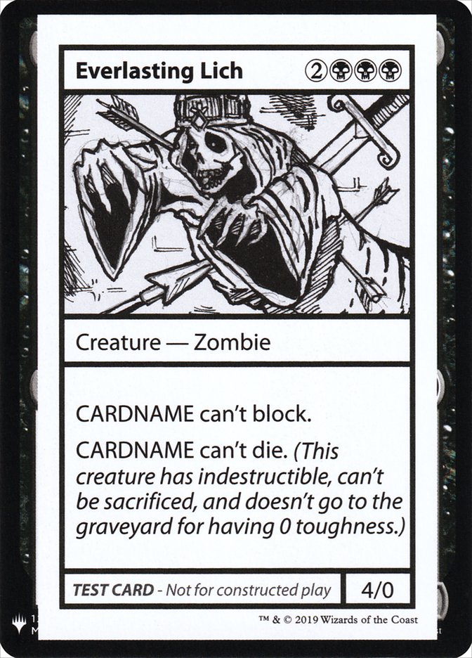 Everlasting Lich [Mystery Booster Playtest Cards] | Good Games Cannington