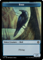 Bird // Merfolk (0003) Double-Sided Token [The Lost Caverns of Ixalan Commander Tokens] | Good Games Cannington