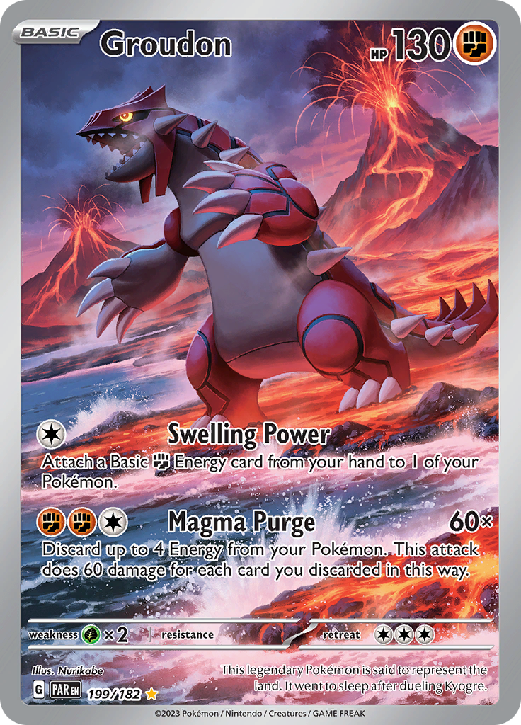 Groudon (199/182) [Scarlet & Violet: Paradox Rift] | Good Games Cannington