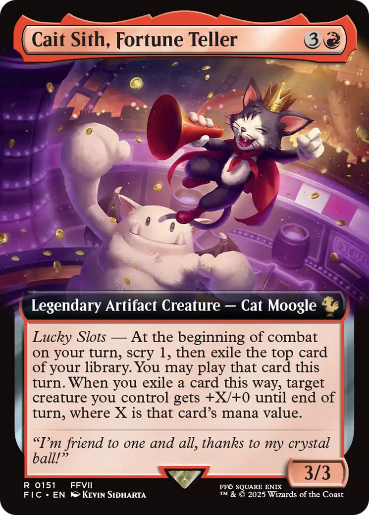 Cait Sith, Fortune Teller (Extended Art) [FINAL FANTASY Commander] | Good Games Cannington