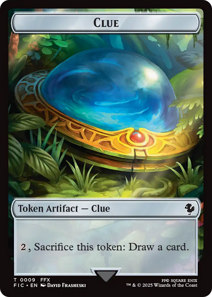 Clue // Treasure Double-Sided Token [FINAL FANTASY Commander Tokens] | Good Games Cannington