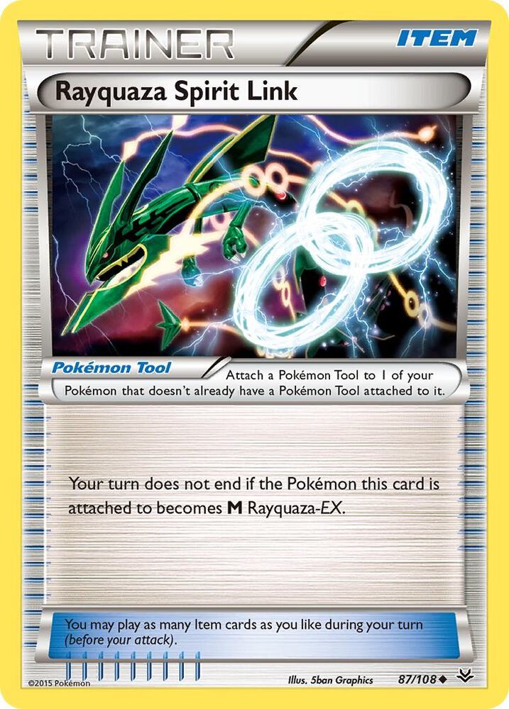 Rayquaza Spirit Link 87/108 (XY - Roaring Skies)  | Good Games Cannington