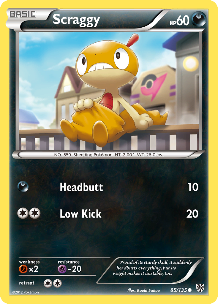 Scraggy (85/135) [Black & White: Plasma Storm] | Good Games Cannington