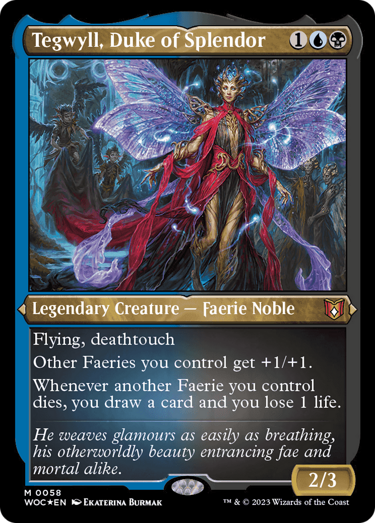 Tegwyll, Duke of Splendor (Display Commander) [Wilds of Eldraine Commander] | Good Games Cannington