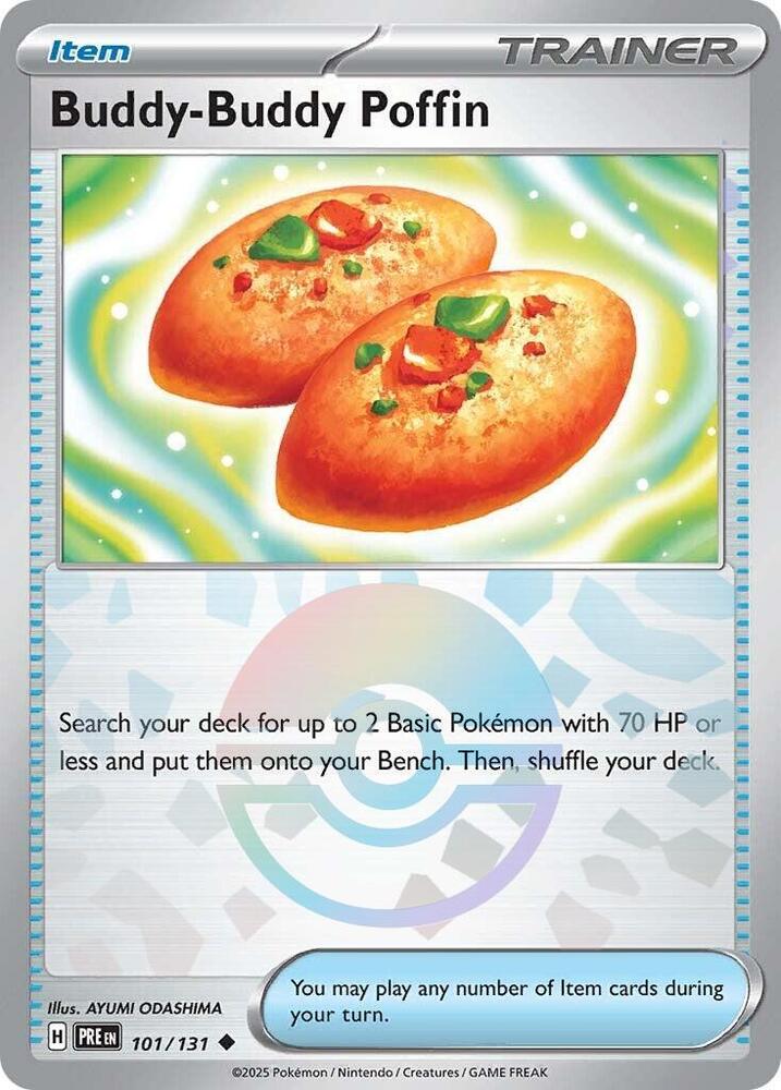 Buddy-Buddy Poffin (101/131) (Poke Ball Pattern) [Scarlet & Violet: Prismatic Evolutions] | Good Games Cannington