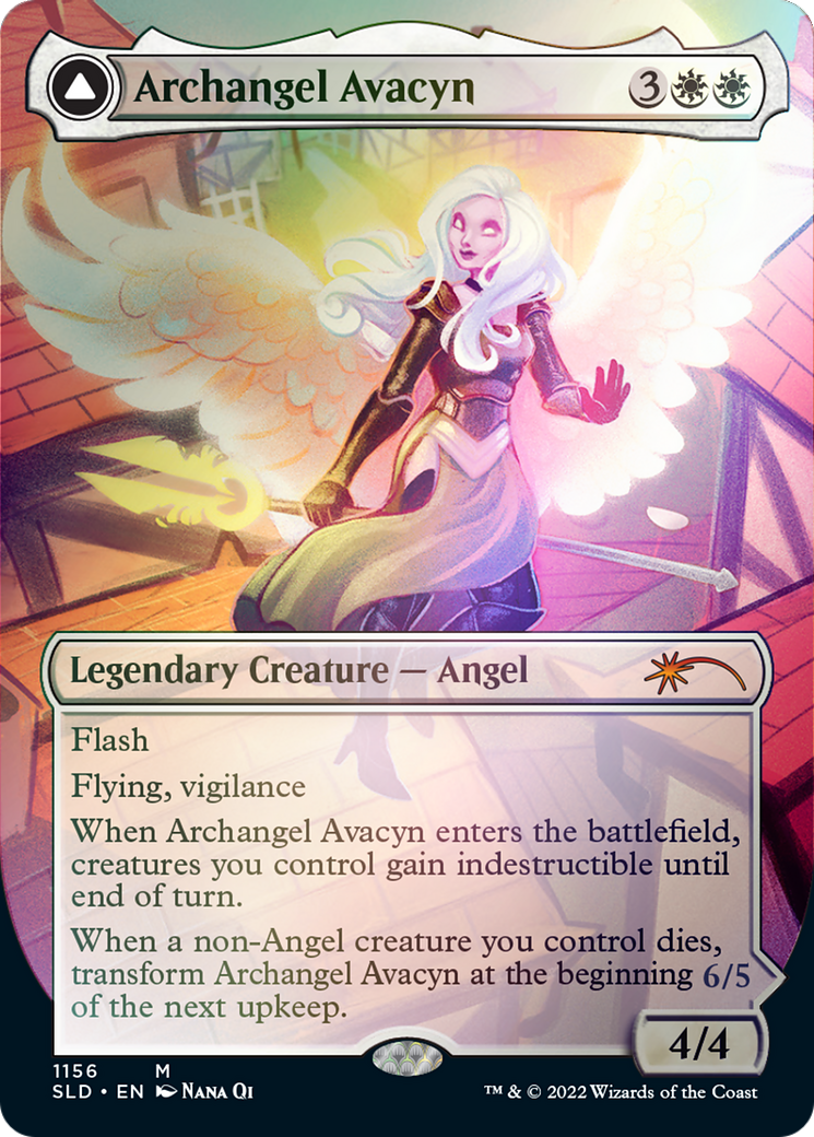 Archangel Avacyn // Avacyn, the Purifier (Borderless) [Secret Lair: From Cute to Brute] | Good Games Cannington