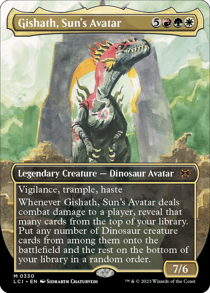 Gishath, Sun's Avatar 330/291 (The Lost Caverns of Ixalan)  - Borderless | Good Games Cannington