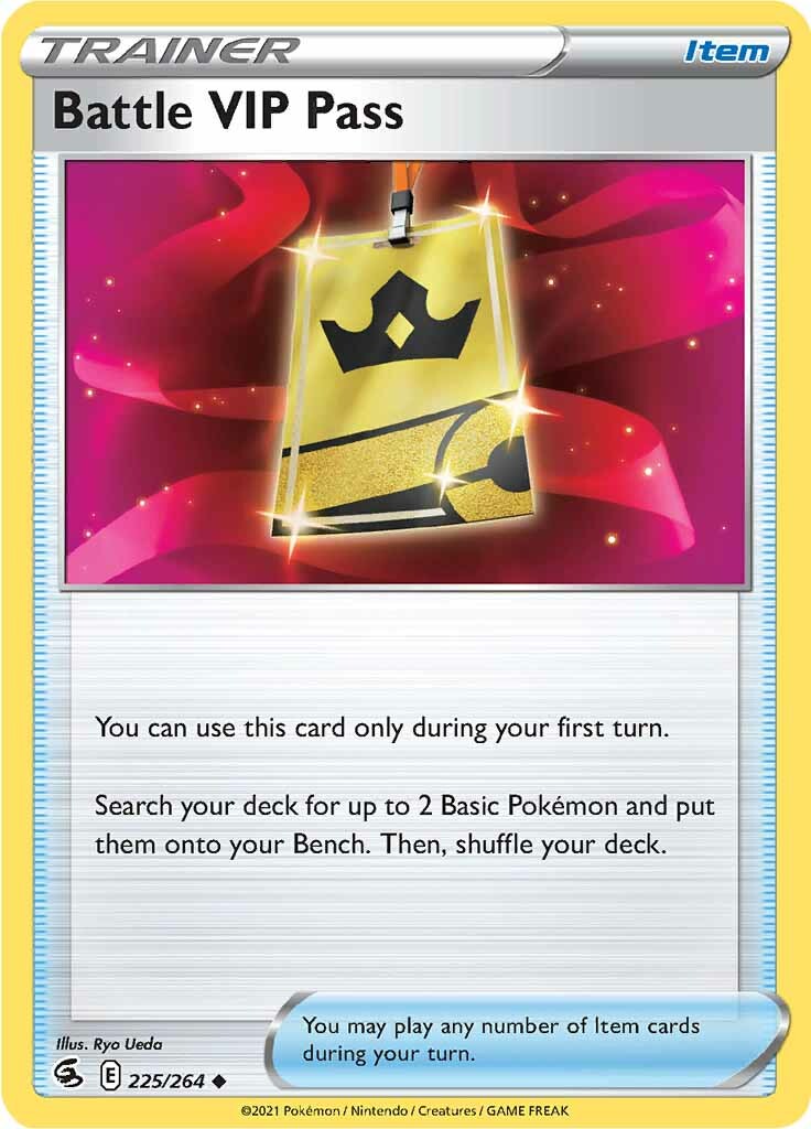 Battle VIP Pass (225/264) [Sword & Shield: Fusion Strike] | Good Games Cannington