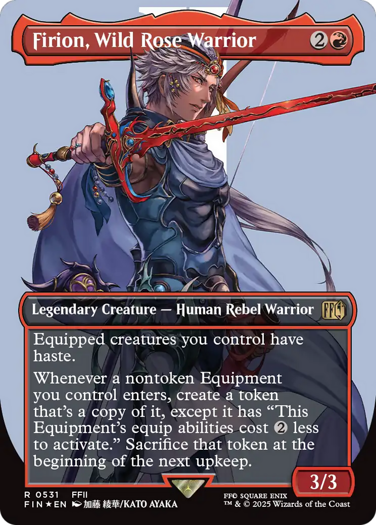 Firion, Wild Rose Warrior (Borderless) (Surge Foil) [FINAL FANTASY] | Good Games Cannington
