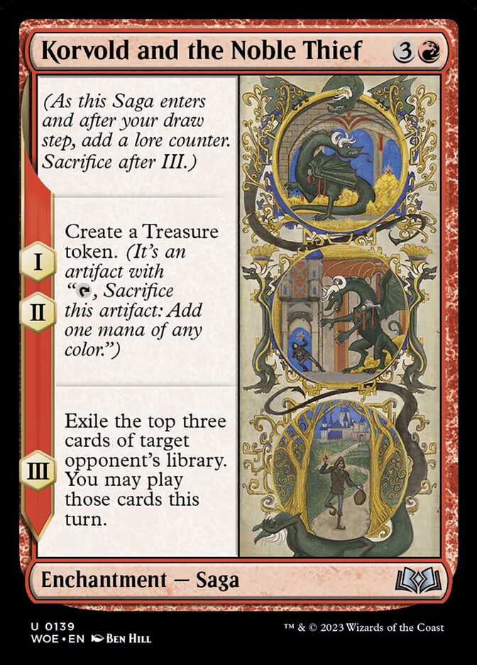 Korvold and the Noble Thief 139 (Wilds of Eldraine)  - Foil | Good Games Cannington