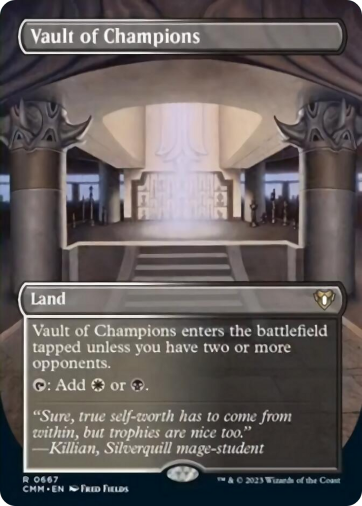 Vault of Champions (Borderless Alternate Art) [Commander Masters] | Good Games Cannington